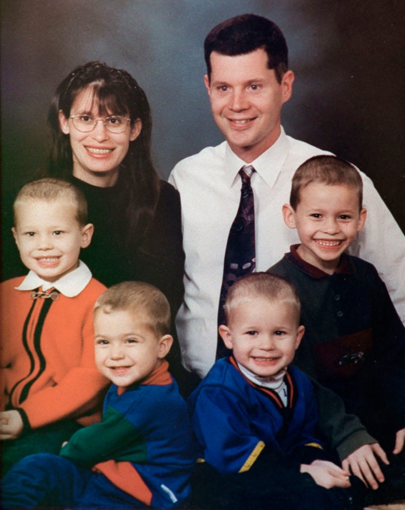 Rusty and Andrea Yates with their four sons.
