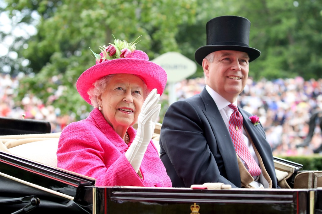 Queen Elizabeth II and Prince Andrew, Duke of York attend Royal Ascot 2017 