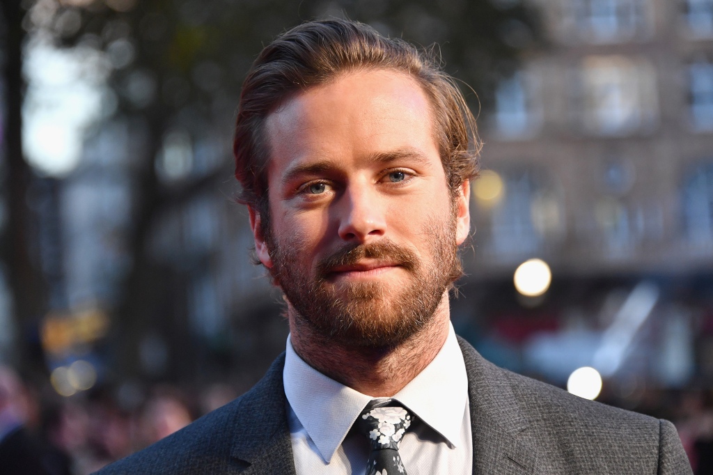 Armie Hammer pictured at a movie premiere. 