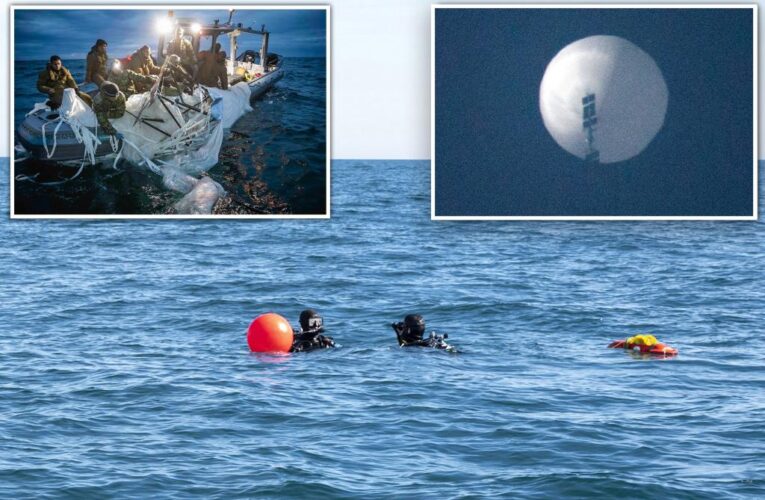 Rough seas slow Chinese spy balloon recovery effort off South Carolina: Pentagon