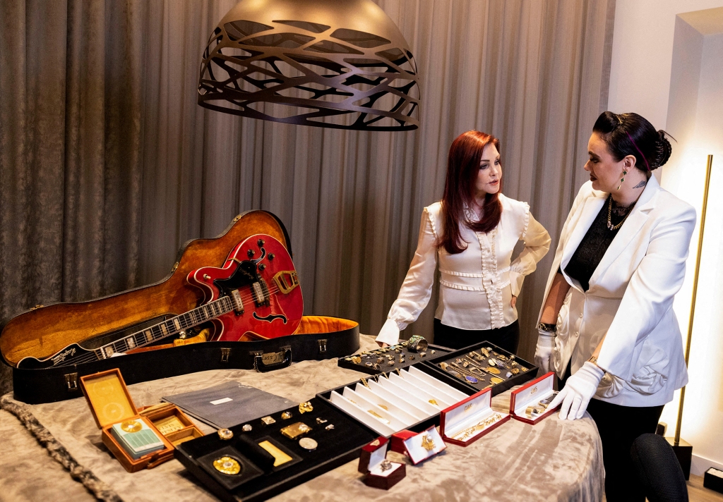 Priscilla and Kruse worked together on a collection of personal jewelry that once belonged to Elvis and his manager, Col. Tom Parker.