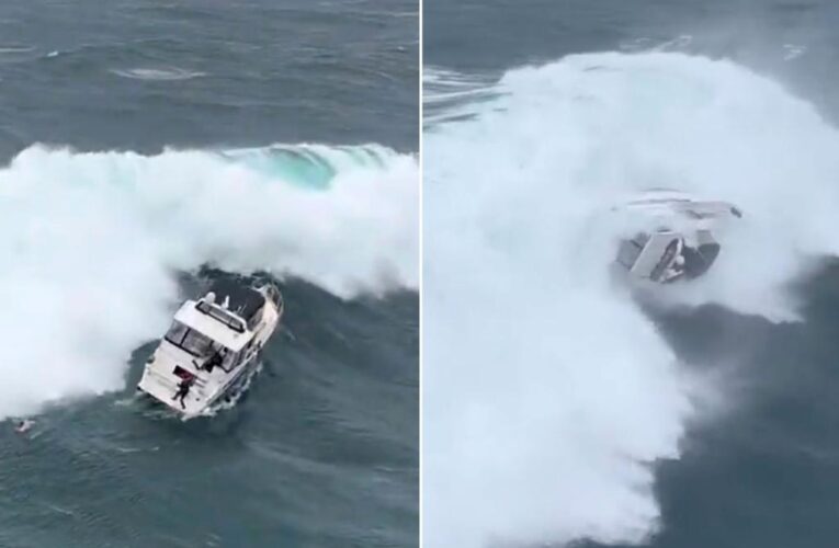 Coast Guard swimmer saves man’s life after wave rolls yacht