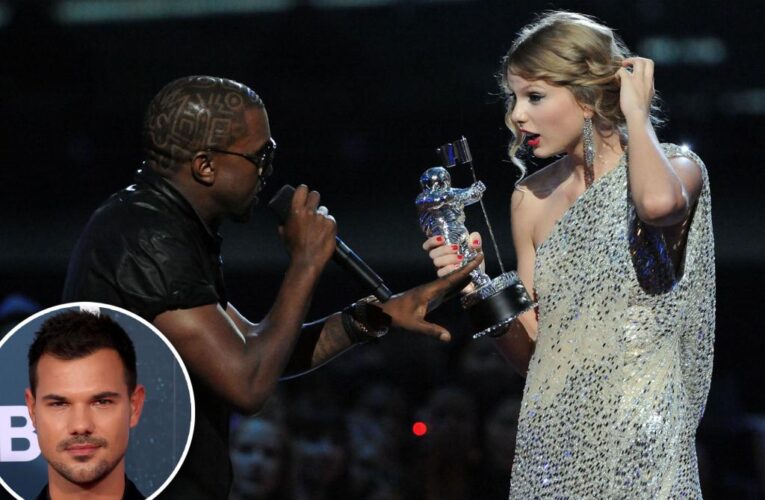Taylor Swift’s ex Taylor Lautner thought Kanye’s VMAs stunt was a ‘skit’