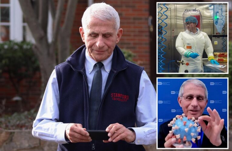 Dr. Anthony Fauci emerges from home, keeps quiet after latest COVID lab leak report