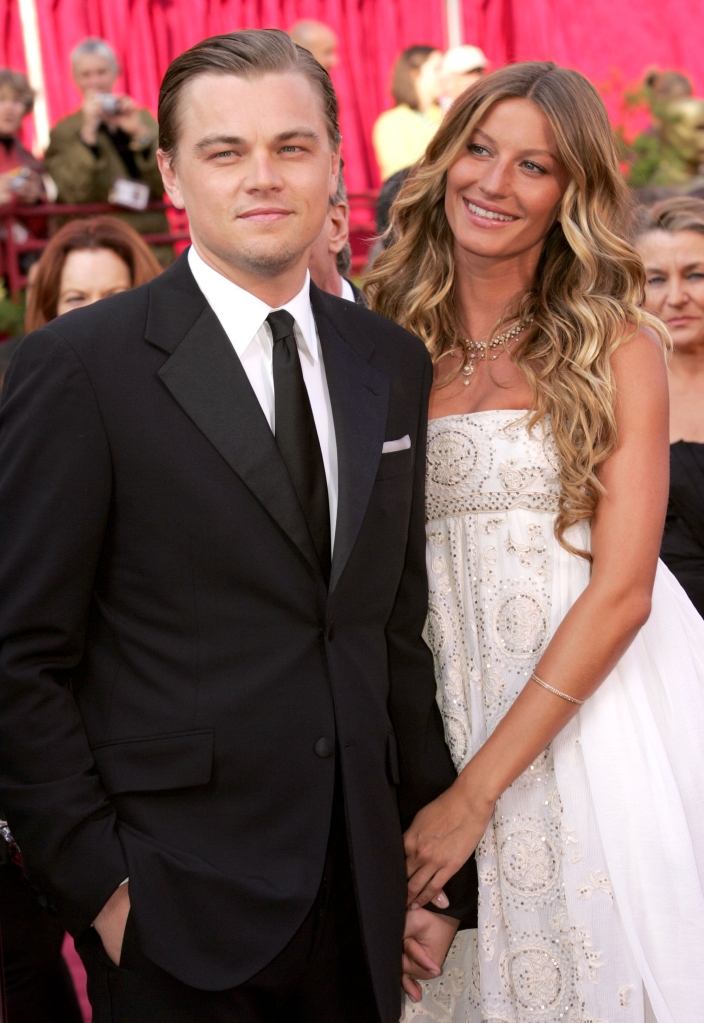 Leonardo DiCaprio, nominee Best Actor in a Leading Role for "The Aviator" and Gisele Bundchen at the Kodak Theatre in Hollywood, California.