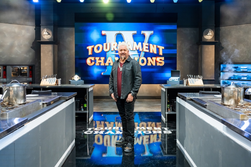 Guy Fieri on the set of "Tournament of Champions"
