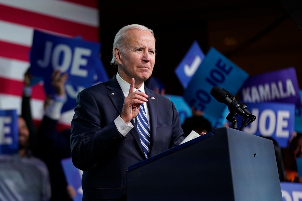 President Biden speaks at the Democratic National Committee Winter Meeting, on Feb. 3, 2023, in Philadelphia. 