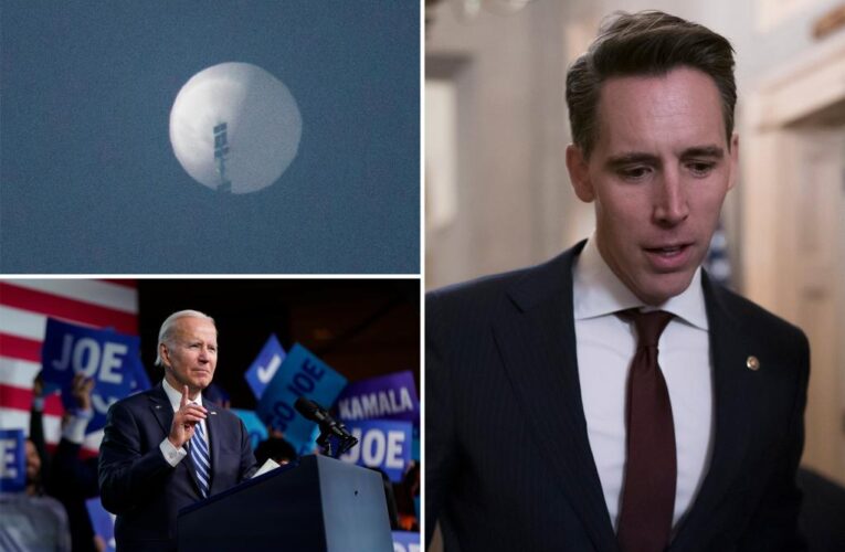 Josh Hawley demands probe into Biden’s ‘baffling response’ to Chinese spy balloon