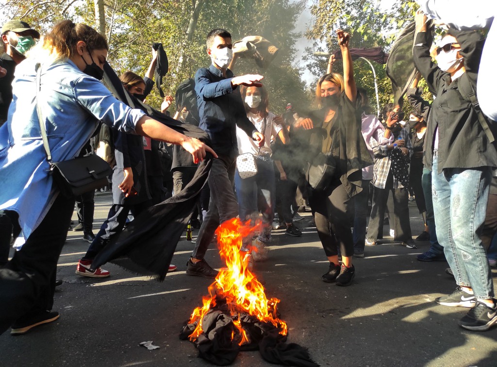 Protesters in Iran