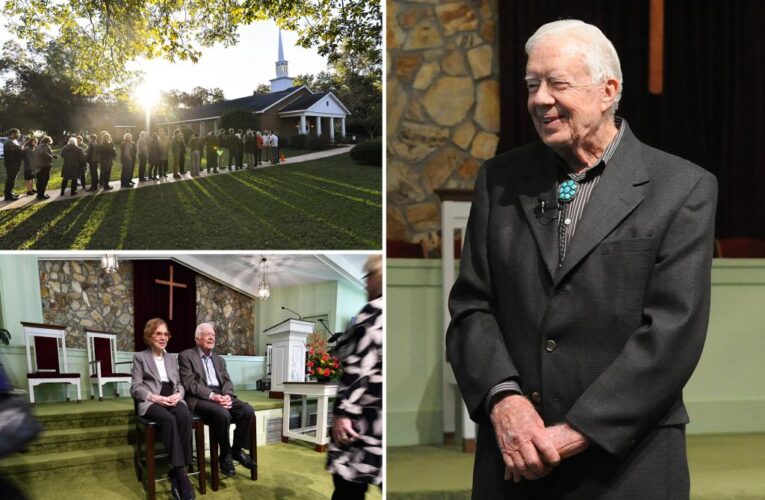 Georgia church where Jimmy Carter taught Sunday school pays homage to ex-president