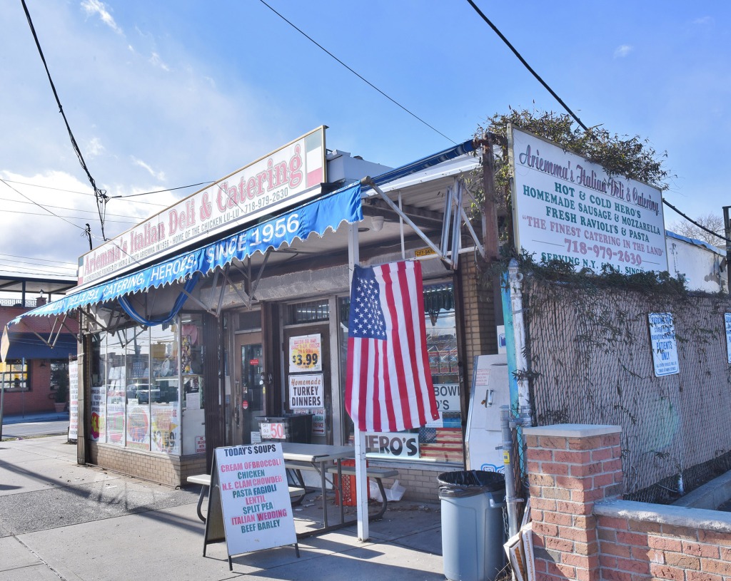 Real estate photo of Ariemma's Italian Deli in Staten Island for Practical Jokers story.