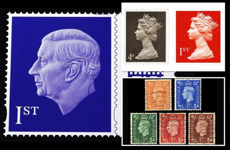 King Charles becomes first monarch to be featured on stamps without crown