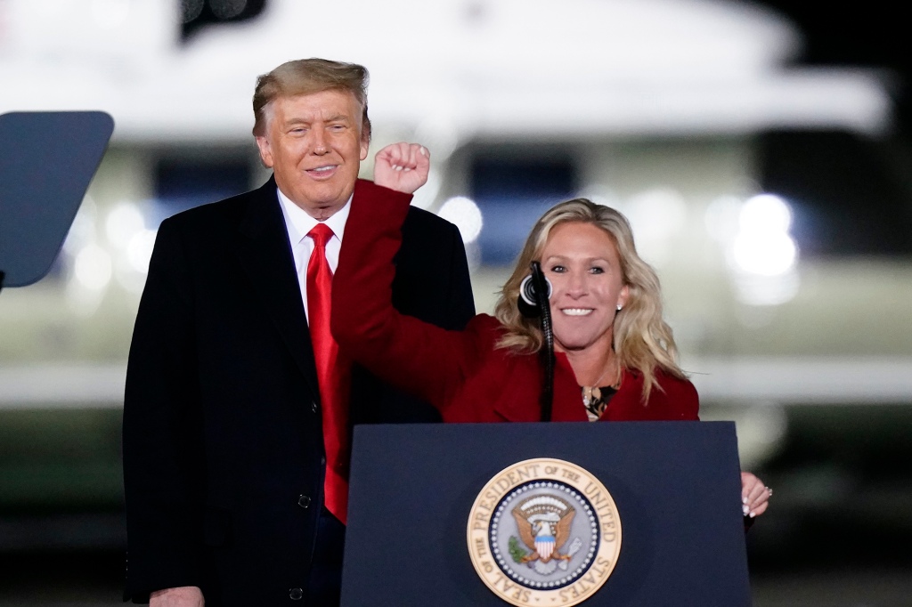 Donald Trump and Marjorie Taylor Greene