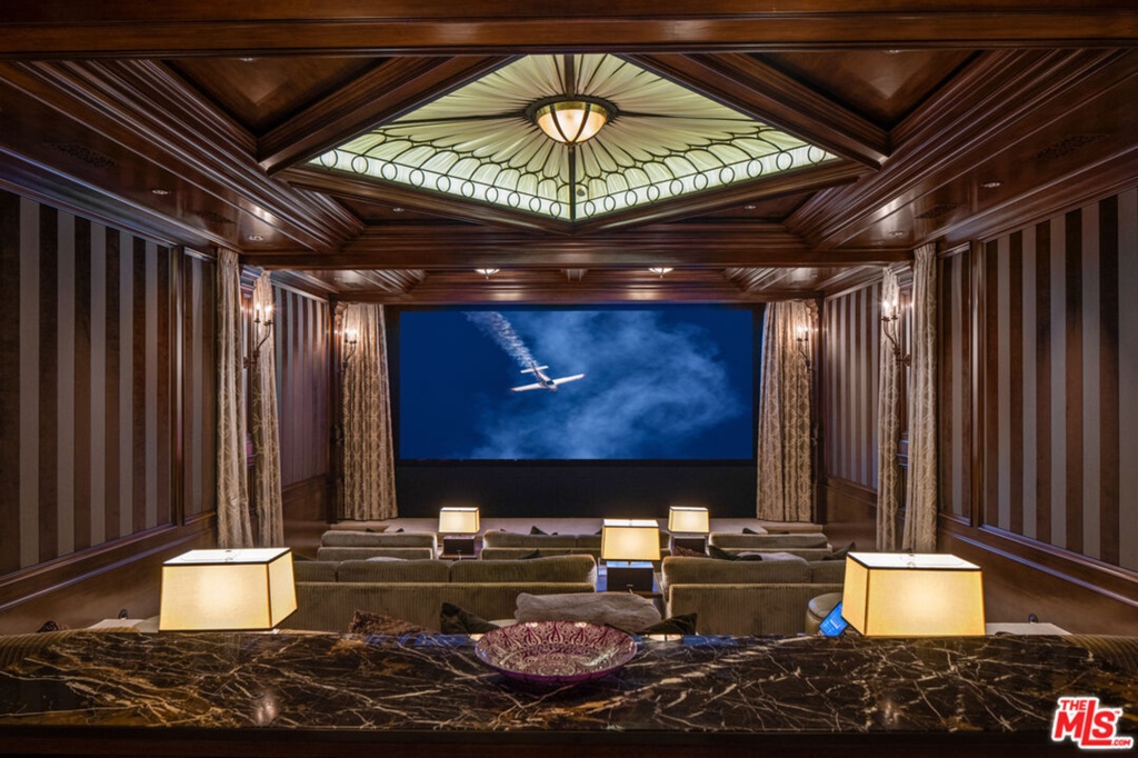 The home theater.