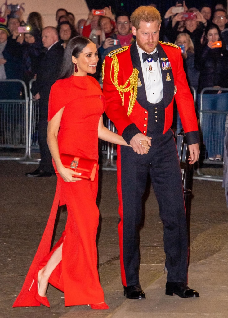  Prince Harry and Meghan Markle are seen at the Mountbatten Festival of Music at the Royal Albert Hall.


