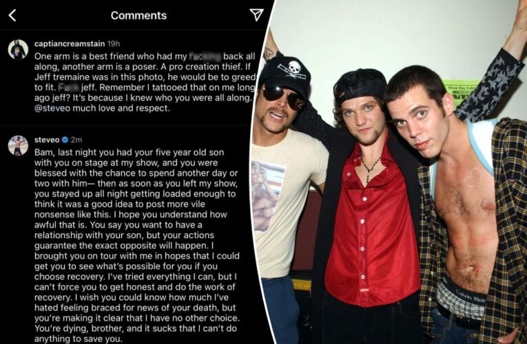 Steve-O’s sobriety plea to ‘Jackass’ pal Bam Margera: ‘You’re dying, brother’