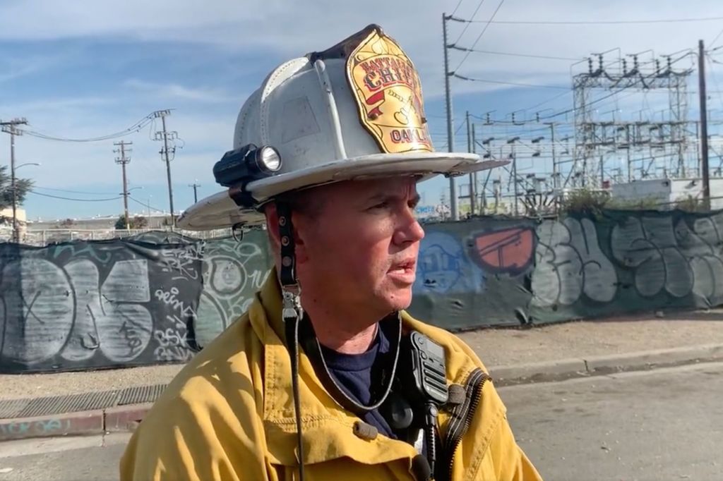 An Oakland Fire battalion chief said Sunday the fire is under investigation by PG&E

