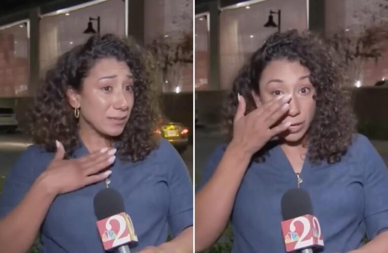 Peer breaks down on camera after Florida journalist fatally shot
