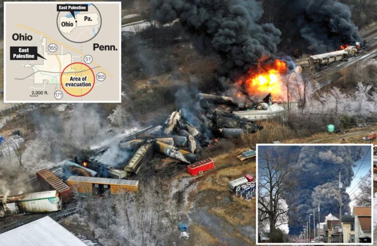 Toxic chemicals released in Ohio train derailment