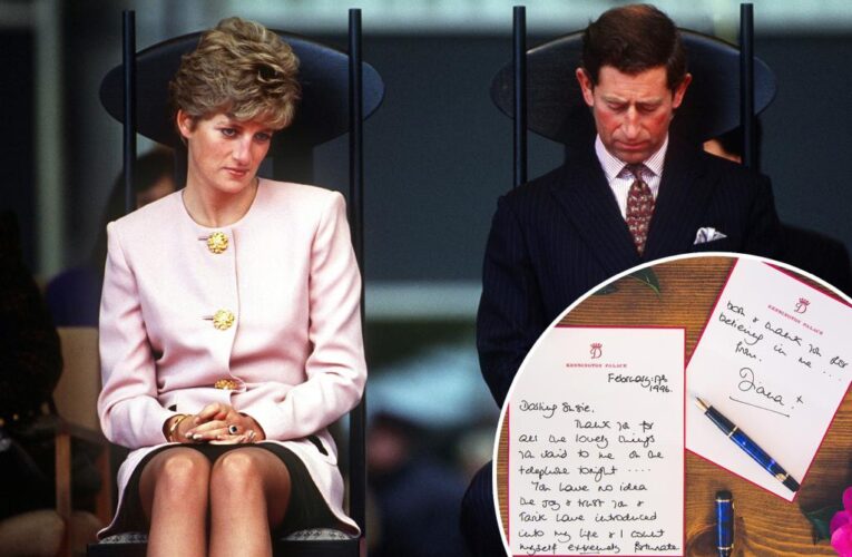 Secret Princess Diana letters detail ‘ugly’ Charles divorce