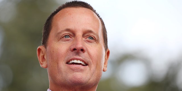 Richard Grenell U.S. Ambassador to Germany attends the "Rally for Equal Rights at the United Nations (Protesting Anti-Israeli Bias)" aside of the Human Rights Council at the United Nations in Geneva, Switzerland, March 18, 2019.  REUTERS/Denis Balibouse