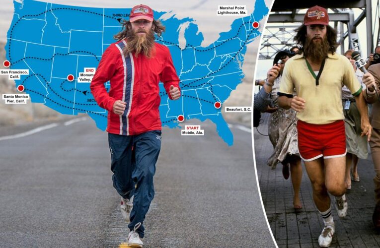 How one man re-created 15,000-mile ‘Forrest Gump’ run