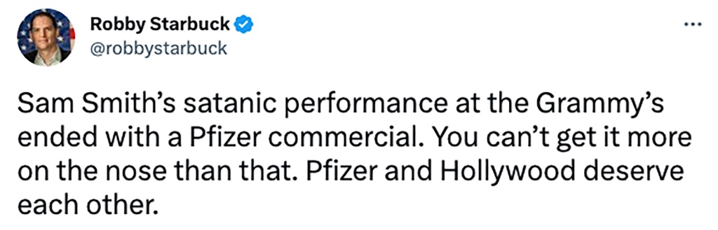 Other users slammed the sponsored ad for "sponsoring" a satanic performance. 