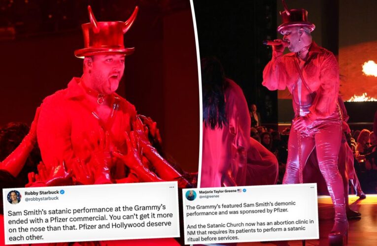 Sam Smith’s ‘satanic’ Grammys performance slammed on Twitter