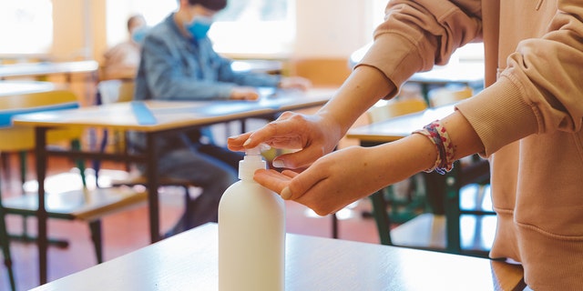 In addition to mask wearing, Ginny Dowden said her daughter's school also required daily temperature checks and the regular use of hand sanitizer.