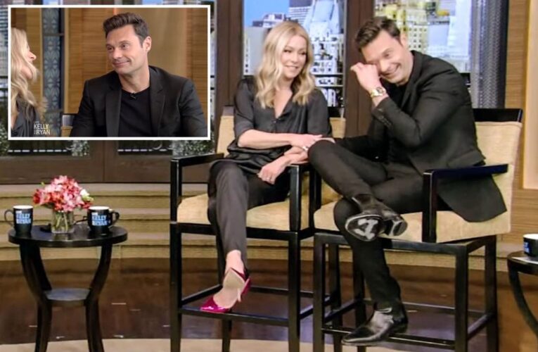 Ryan Seacrest breaks down on air while chatting with new host Mark Consuelos