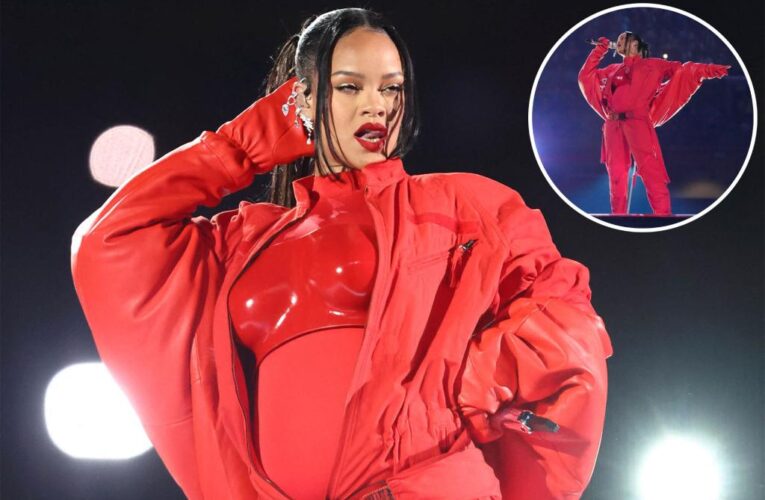 ‘Rihanna is pregnant’ trends as Super Bowl halftime show fans freak out