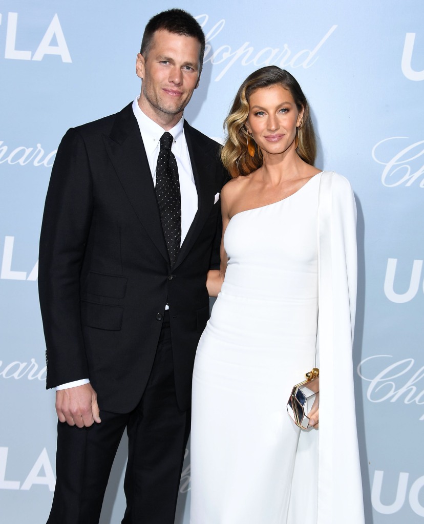 om Brady and Gisele Bündchen arrive at the Hollywood For Science Gala at Private Residence on February 21, 2019 in Los Angeles, California.