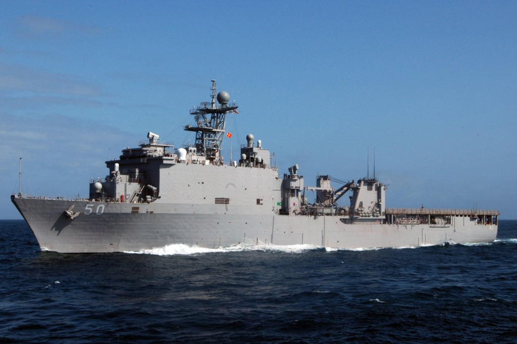 The USS Carter Hall is among the ships supporting debris recovery.