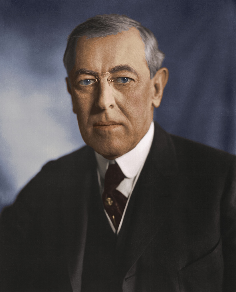 A picture of Woodrow Wilson.