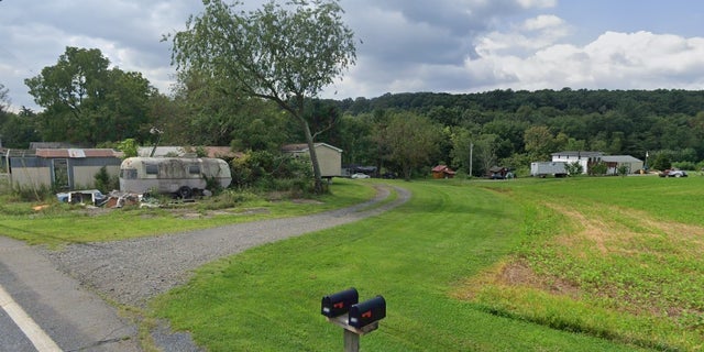 Mark Warfel's property at 134 Mountain House Road in Halifax, Pennsylvania, currently being "methodically demolished" by state police in connection with Tracy Kroh's cold case.