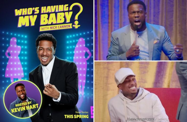 Nick Cannon jokes on ‘Who’s Having My Baby?’ game show with Kevin Hart