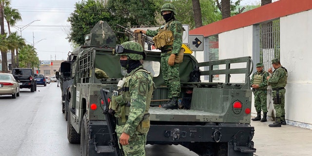 Mexican army soldiers prepare a search mission for four U.S. citizens kidnapped by gunmen in Matamoros, Mexico, Monday, March 6, 2023. 