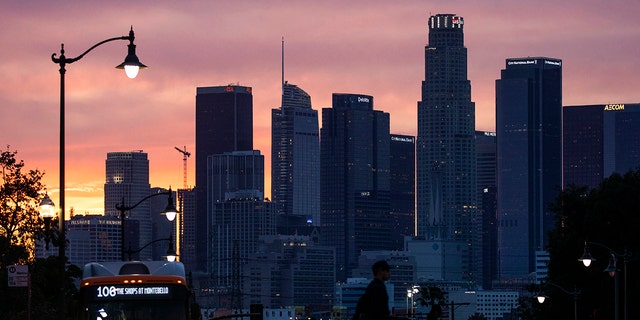 The Los Angeles skyline