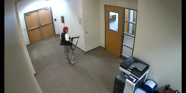 Metro Nashville Police Department release a video of 28-year-old Audrey Elizabeth Hale carrying out a shooting at Covenant school on March 27, 2023.