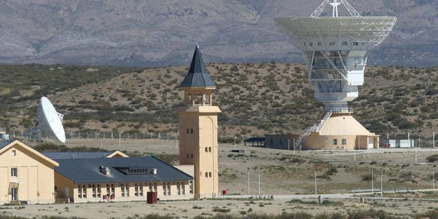 The installations of a Chinese space station are seen in Las Lajas, Argentina, Jan. 22, 2019.