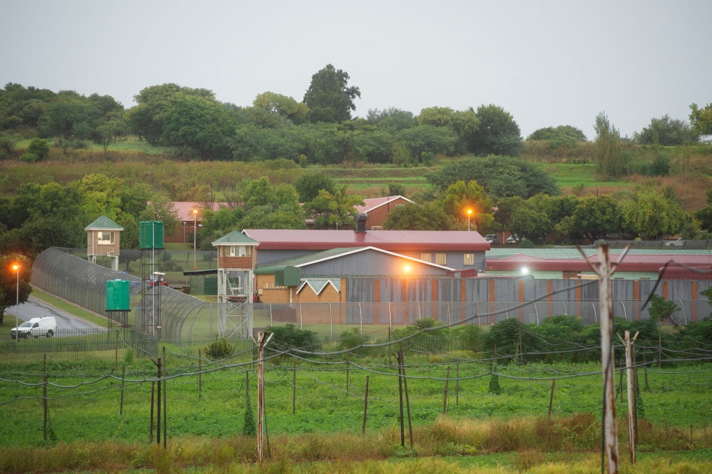 The closed door meeting was being held at Atteridgeville prison near the capital Pretoria.
