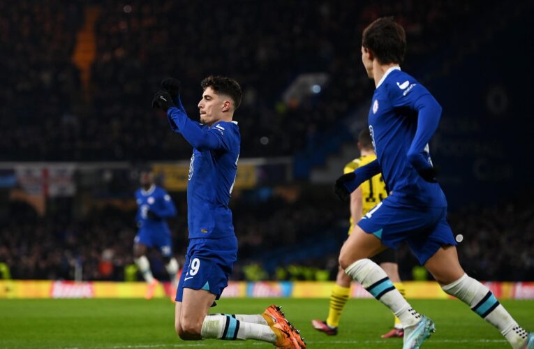 Chelsea 2-0 Borussia Dortmund: Goals from Raheem Sterling and Kai Havertz send Graham Potter’s side into quarters