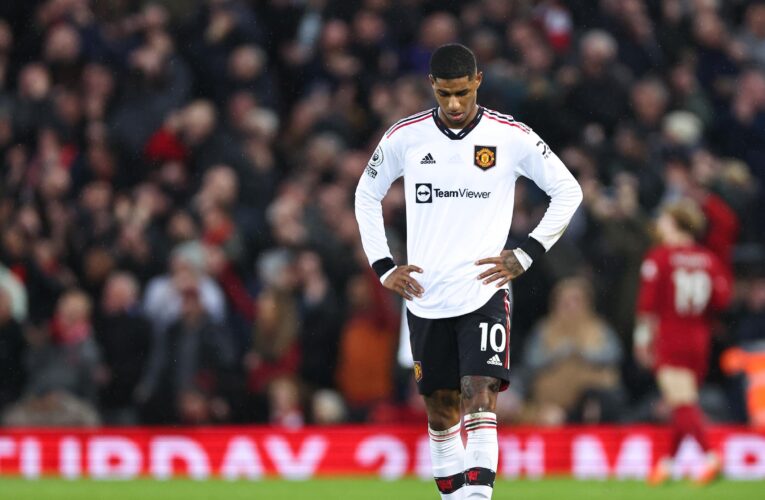 Marcus Rashford rubbishes claims Manchester United players ‘gave up’ in Liverpool thrashing: ‘That’s nonsense!’