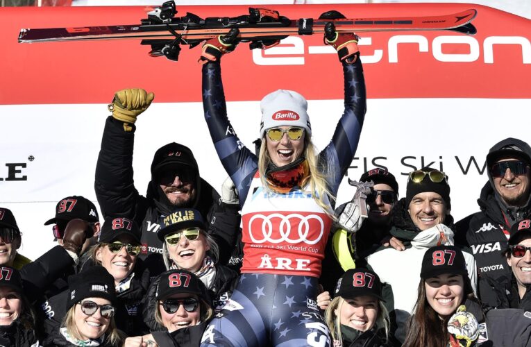 Mikaela Shiffrin on breaking Ingemar Stenmark’s Alpine skiing World Cup wins record – ‘An unbelievable day’