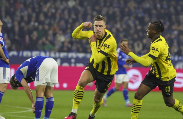 Schalke lifted off the bottom of Bundesliga as Borussia Dortmund stumble in title chase with Bayern