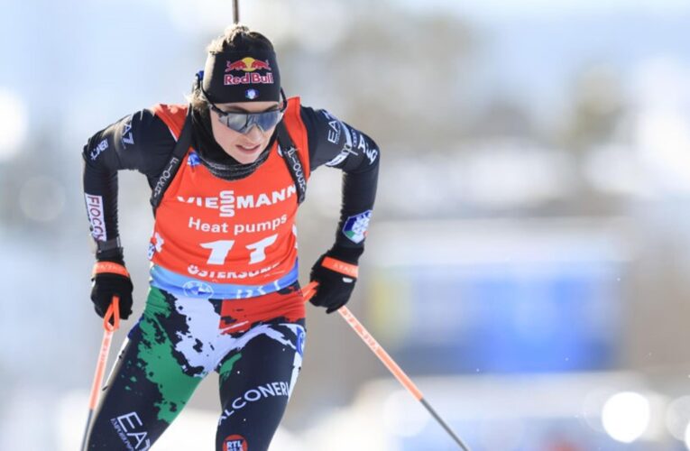 Dorothea Wierer wraps up dream weekend in Sweden to win first biathlon World Cup of season