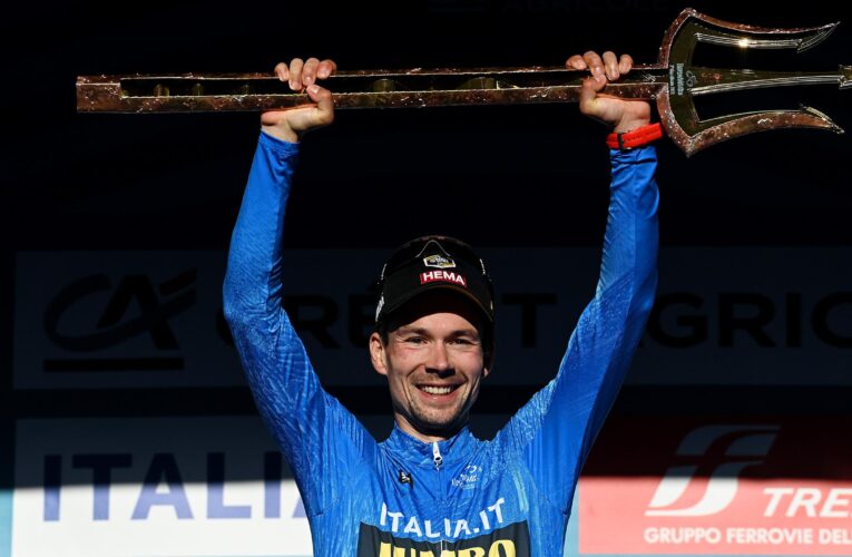 Primoz Roglic crowned Tirreno-Adriatico champion as Jasper Philipsen wins final stage and Tom Pidcock crashes