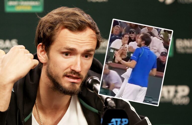 Daniil Medvedev tells umpire ‘I’m gonna be as slow as this court is’ over Indian Wells court speed