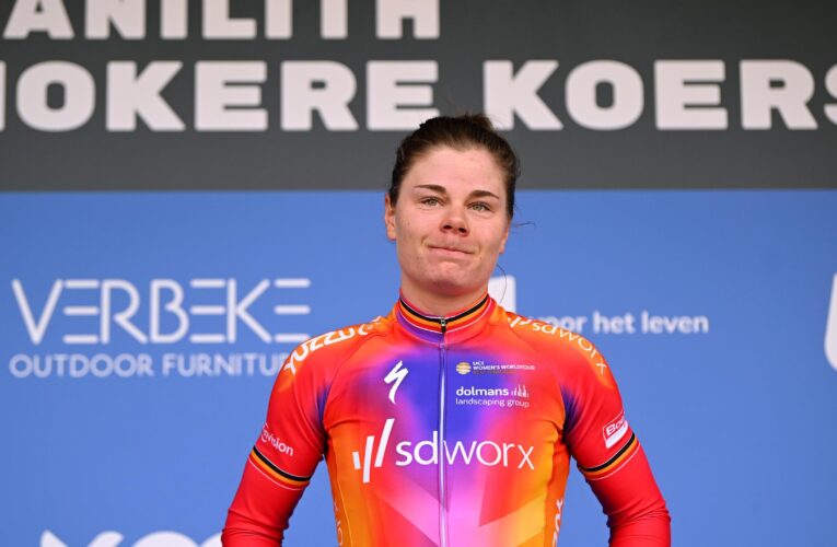 Lotte Kopecky wins Nokere Koerse four days after brother’s death – ‘I really wanted to race no matter what’