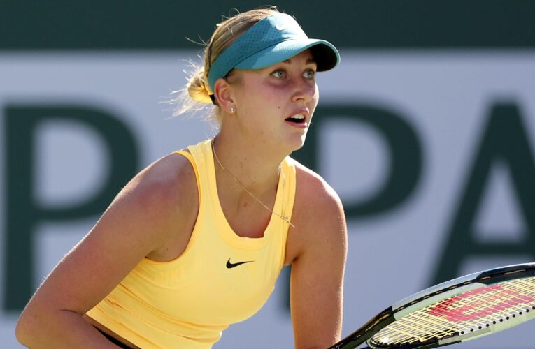 Anastasia Potapova given formal warning by WTA over ‘not acceptable’ Spartak Moscow shirt at Indian Wells